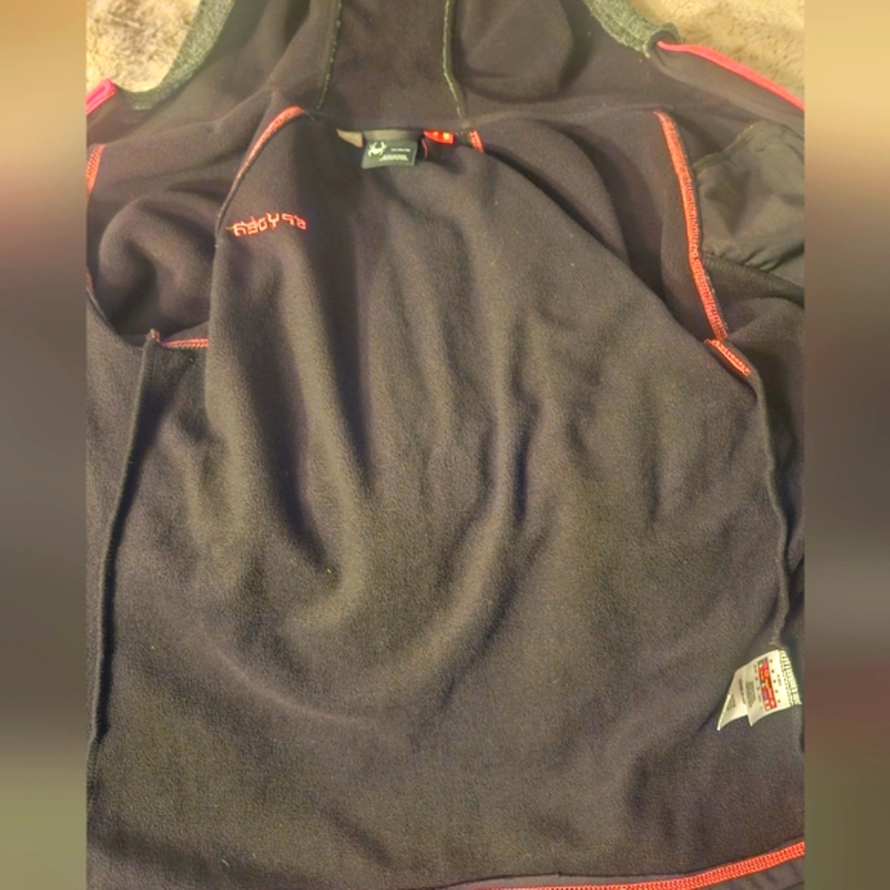 Women's Black and Gray Hooded Jacket - Picture 6 of 8